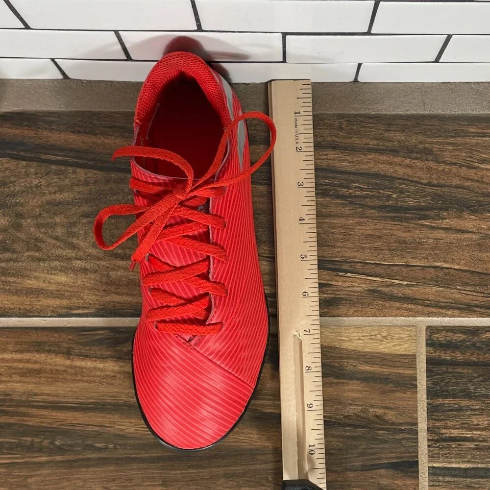 adidas Nemeziz 19.4 TF J Soccer Shoes Youth Boys Size 5.5 Red Futbol Sneakers